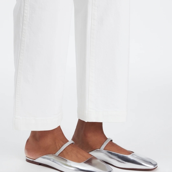 The Greta Ballet Flat Mule in Leather NWT - Picture 2 of 9